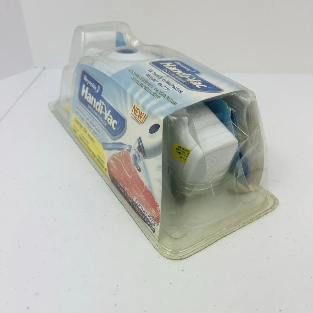 Reynolds Handi Vac Starter Kit Vacuum Food Sealer Freezer Burn Bags Saver New
